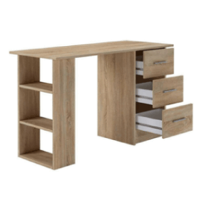 UrbanDesk - Diseño Moderno con Estantería Lateral y Cajón Superior