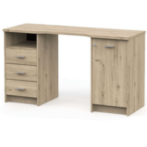 UniSpace - Diseño Clásico con Triple Cajonera y Almacenamiento Lateral